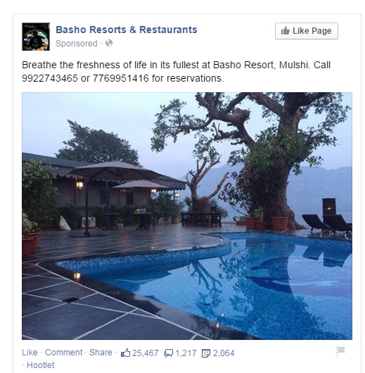 Facebook Ad for Bashos