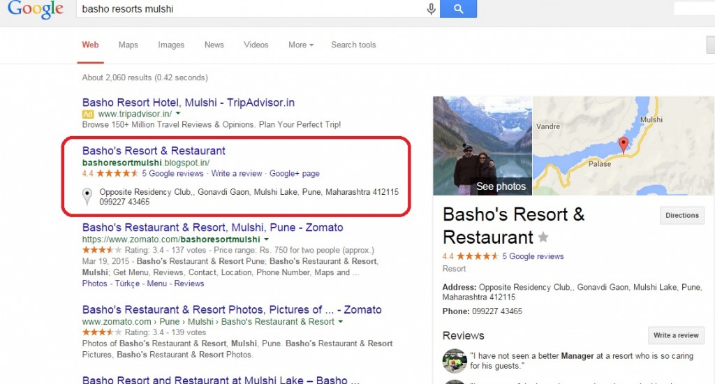 Basho Resort Business Listing