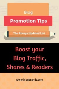 Blog Promotion Tips – The Always Updated List