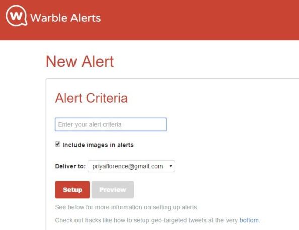Warble Alerts