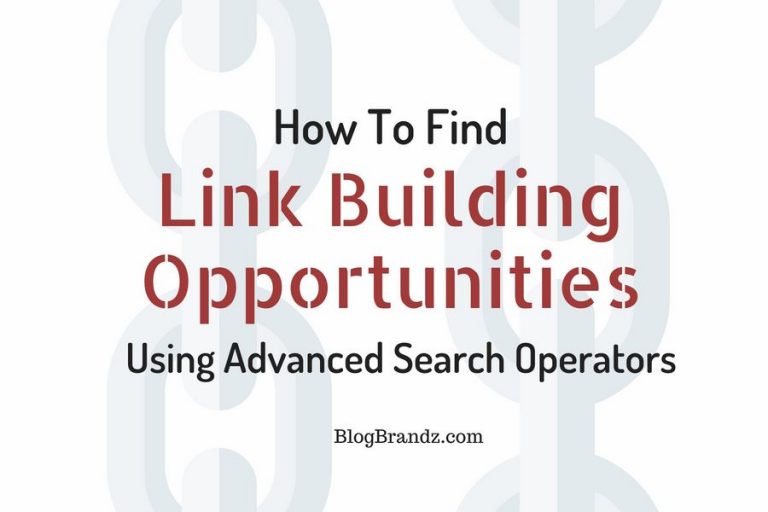 Link Building Opportunities