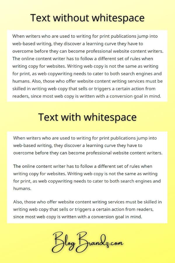 web content layout