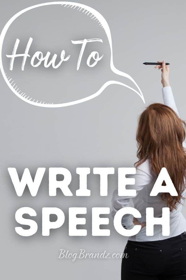 How To Write A Speech