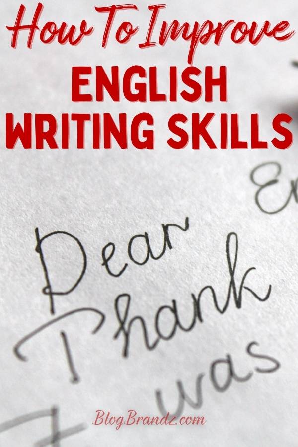 How To Improve English Writing Skills