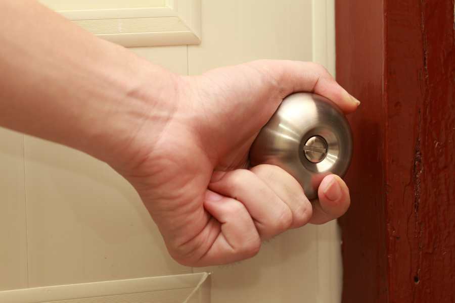 sticky doorknob