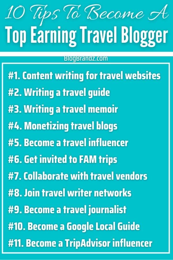 Top Earning Travel Blogs