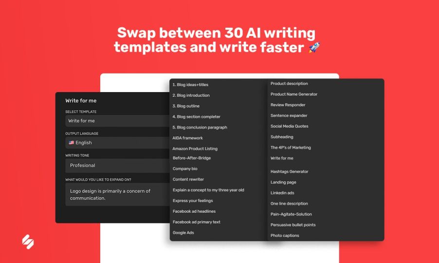 Simplified free AI writer