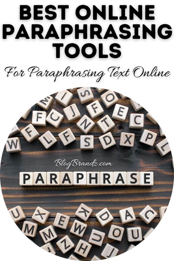 Paraphrasing Text Online