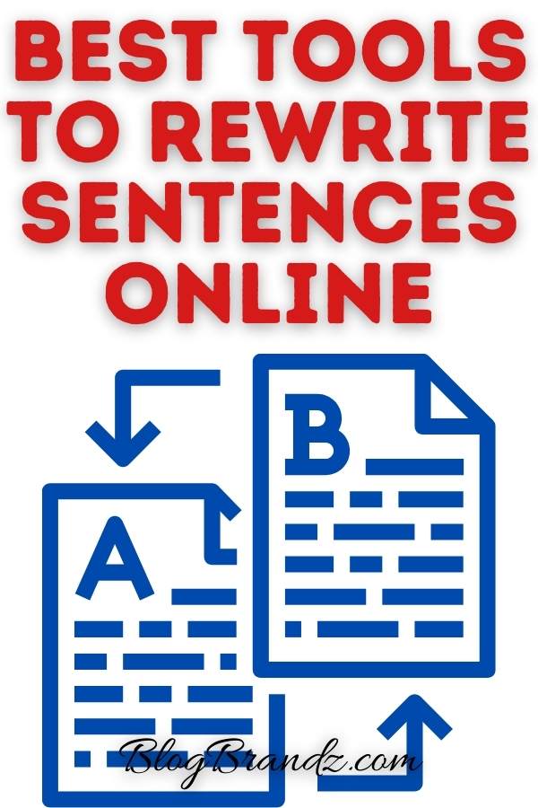 Rewrite Sentences