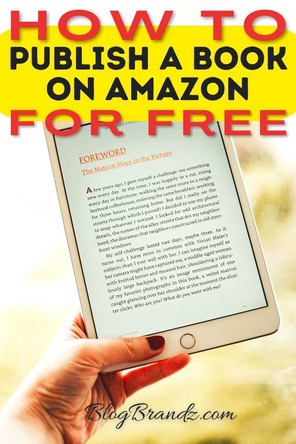 How To Publish A Book On Amazon For Free